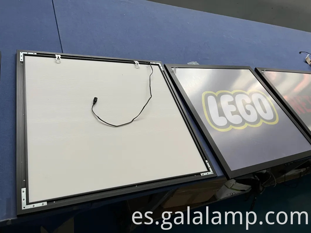 LED PELÍCULA PONTADOR Publicidad Caja de luz Snap Frame lámpara de visualización